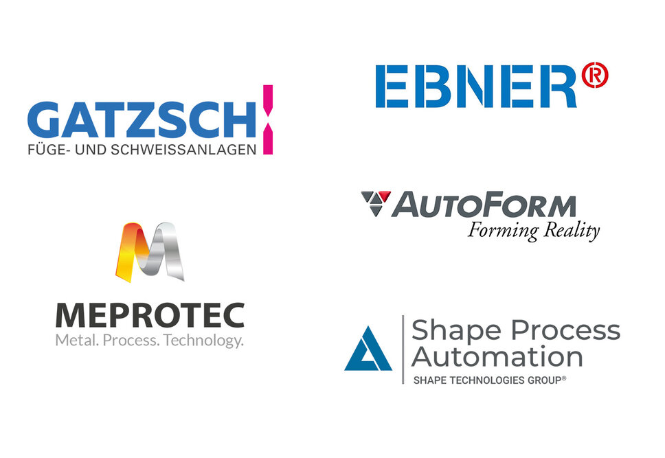 Logos der Entwicklungspartner von weba Werkzeugbau dargestellt auf weißem Hintergrund